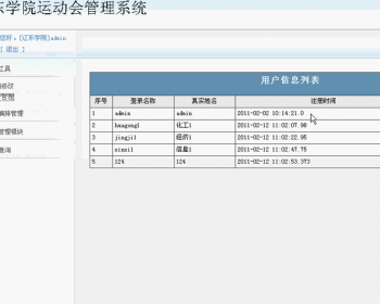 【毕设】jsp578辽东学院运动会sqlserver毕业设计 - Java