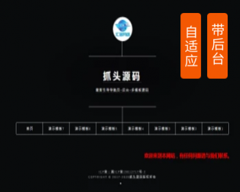 （带后台管理）纯黑色引导页面导航网站引流页下载页面（模板3） - PHP