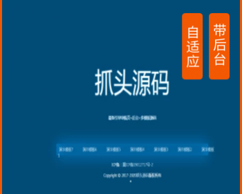 （带后台）引导页面导航网站引流页下载页面（模板7） - PHP