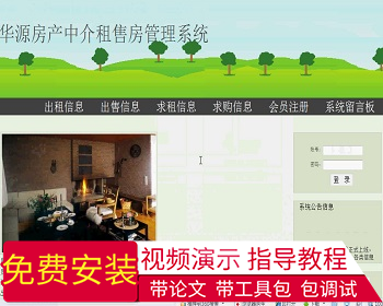 【毕设】jsp1301房屋租赁系统ssh毕业设计 - Java