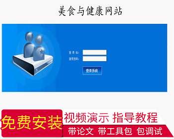 【毕设】jsp1008美食与健康网站ssh毕业设计 - Java