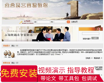 【毕设】jsp787企业员工论坛mysql毕业设计 - Java