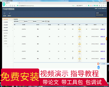 【毕设】jsp024ssm汽车配件管理系统hsg3888y3毕业设计 - Java