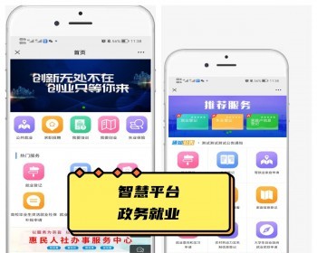 地方智慧平台政务系统开发就业系统公众号服务智慧线上申请审批网站E政源码搭建 - PHP