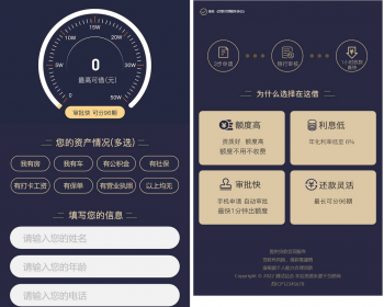 （独立手机版）pbootcms金融类落地页网站模板 单页金融网站源码 - PHP