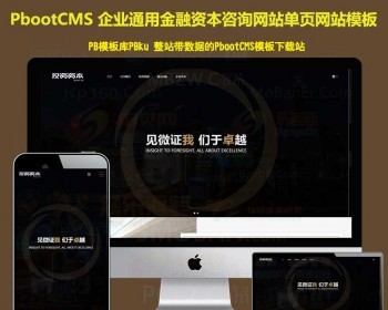 模板简繁金融资本咨询企业通用网 - PHP