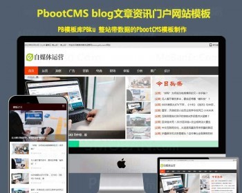 CMS模板网站新闻资讯门户博客文章 - PHP