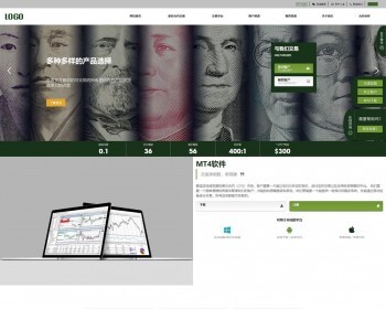 （自适应手机端）外汇类网站pbootcms模板 金融外汇网站源码下载 免费授权 - PHP