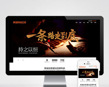 （自适应手机端）网站建设类pbootcms模板 响应式高端网络公司网站源码下载 - PHP