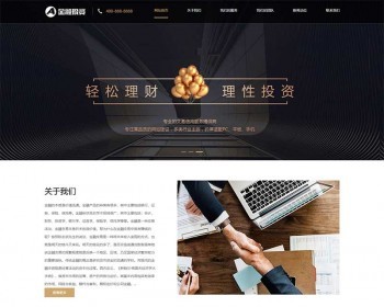投资理财网站源码，融资机构,支付公司,理财投资,银行网站,投资管理等金融机构 - PHP