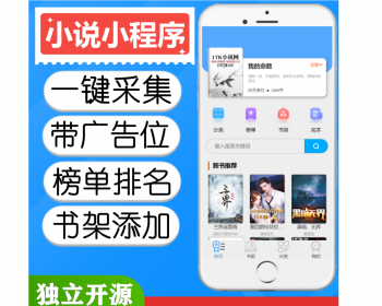 【带采集】小说阅读小程序支持广告位 - PHP