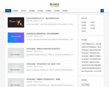 （自适应手机端）响应式SEO教程资讯类网站pbootcms模板 SEO博客优化网站源码下载 免费授权 - PHP