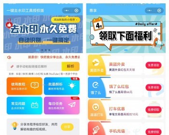 全新去水印小程序，各大平台去水印【坑位】 - PHP
