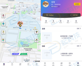 地图附近搜索面具洗牌电台交友小程序 - ThinkPHP