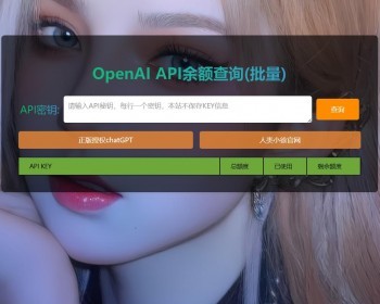 OpenAI API-KEY 余额查询_chatGPT - PHP