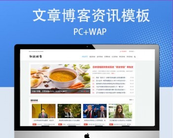 p700（PC+WAP）个人博客类网站pbootcms模板 新闻资讯博客类网源码下载 - PHP