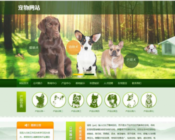 【正版授权】自适应工厂企业外贸多语言宠物饲养育种机构宠物店宠物培训机构展示官网建 - PHP