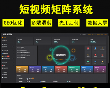 抖音矩阵短视频剪辑运营seo排名优化霸屏AI自动混剪拓客系统 - ThinkPHP
