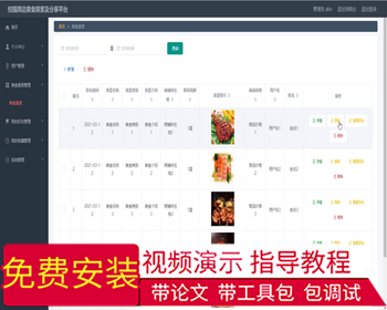 毕设springboot021校园周边美食探索及分享平台毕业设计 - Java