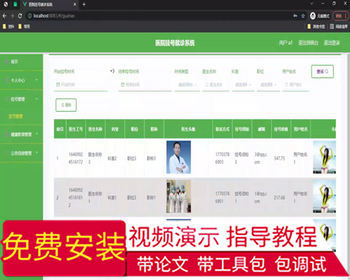 毕设springboot180基于springboot的医院挂号就诊系统毕业设计 - Java