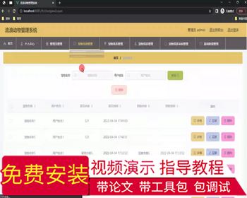 毕设springboot277流浪动物管理系统毕业设计 - Java