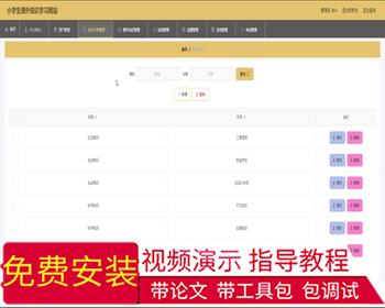 毕设ssm030小学生课外知识学习网站+vue毕业设计 - Java