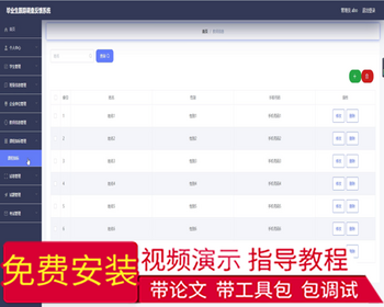 毕设ssm204毕业生跟踪调查反馈系统的+vue毕业设计 - Java