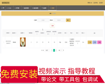 毕设ssm206基于SSM的咖啡销售系统+vue毕业设计 - Java