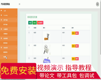 毕设ssm298汽车租赁系统毕业设计 - Java
