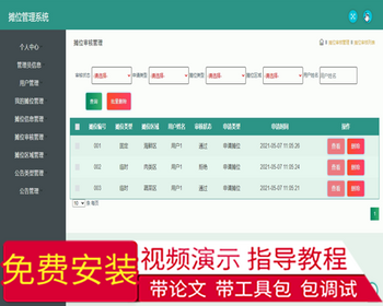 毕设ssm352摊位管理系统毕业设计 - Java