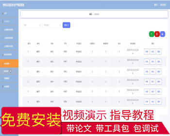 毕设ssm379基于java的供电公司安全生产考试系统的+vue毕业设计
