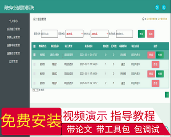 毕设ssm380高校毕业选题管理系统的毕业设计 - Java