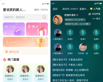 多人语聊系统源码多人语聊一对一私聊娱乐秀场直播平台语聊交友系统源码安卓IOS双端 - PHP