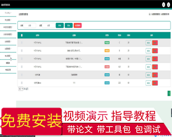 毕设ssm495题库管理系统的+jsp演示毕业设计 - Java