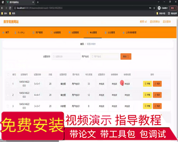 毕设ssm512基于javaweb的数学竞赛网站的+vue毕业设计