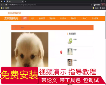 毕设ssm593流浪动物救助站+vue毕业设计 - Java