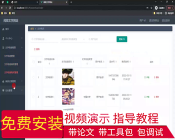 毕设ssm603阅微文学网站的设计与开发+vue毕业设计 - Java