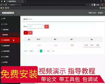 毕设ssm646基于web的物流配送管理系统的+vue毕业设计 - Java