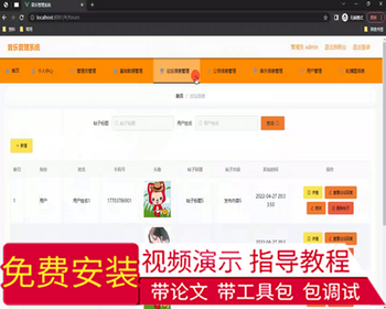 毕设ssm800基于web的音乐管理系统的+vue毕业设计 - Java