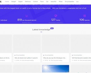 帝国cms7.5英文旅游美食百科模板文章新闻资讯HTML5响应式布局博客新闻模板 - PHP