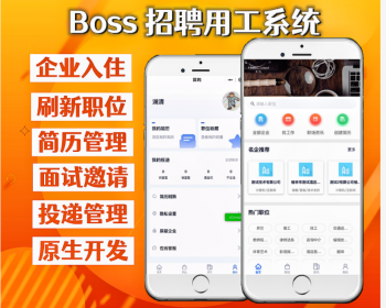 仿Boos直聘人才求职企业招聘微信小程序 - ThinkPHP