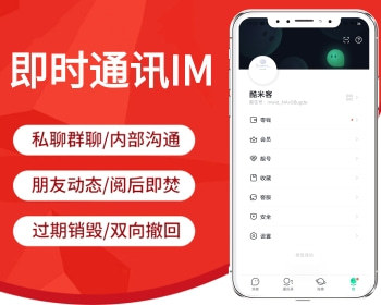 【运营版-有演示】仿默往im聊天软件即时通讯源码原生APP双端+pc端+音视频通话 - Java