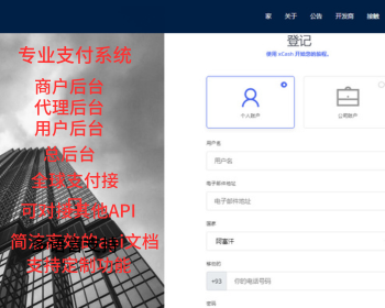支付系统/代收代付系统/代理/商户/总后台/多语言/可对接API - Laravel