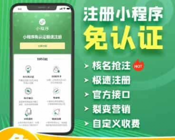 服务商助手小程序免认证费 SAAS平台独立版V3.0.5 +小程序端（前端修复核名查询等功能） - PHP