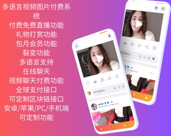 国际多语言视频付费系统/多语言视频打赏系统/全球接口 - PHP