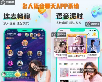 多人语音派对聊天室连麦畅聊直播电竞游戏约玩APP开发软件定制语音房聊天交友源码系统 - Java