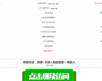 二次美化改良版用于推广发布页多次修改的清新导航单页面源码 - HTML / 前端静态