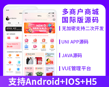 国际版省钱兄JAVA多商户运营版商城系统源码地摊兄源码多商户源码社交电商源码支持Andr