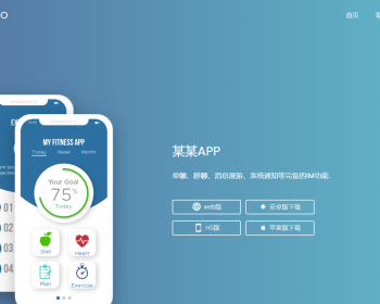 电商APP和各种软件APP应用推广宣传主界面也可以根据自己喜好修改为自己的软件下载 - HTML / 前端静态