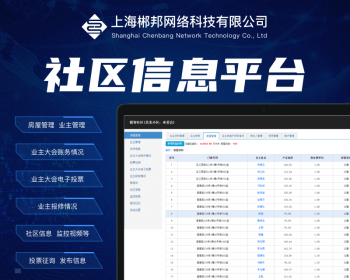 社区信息平台/智慧小区管理/物业管理系统UI设计开发 - PHP